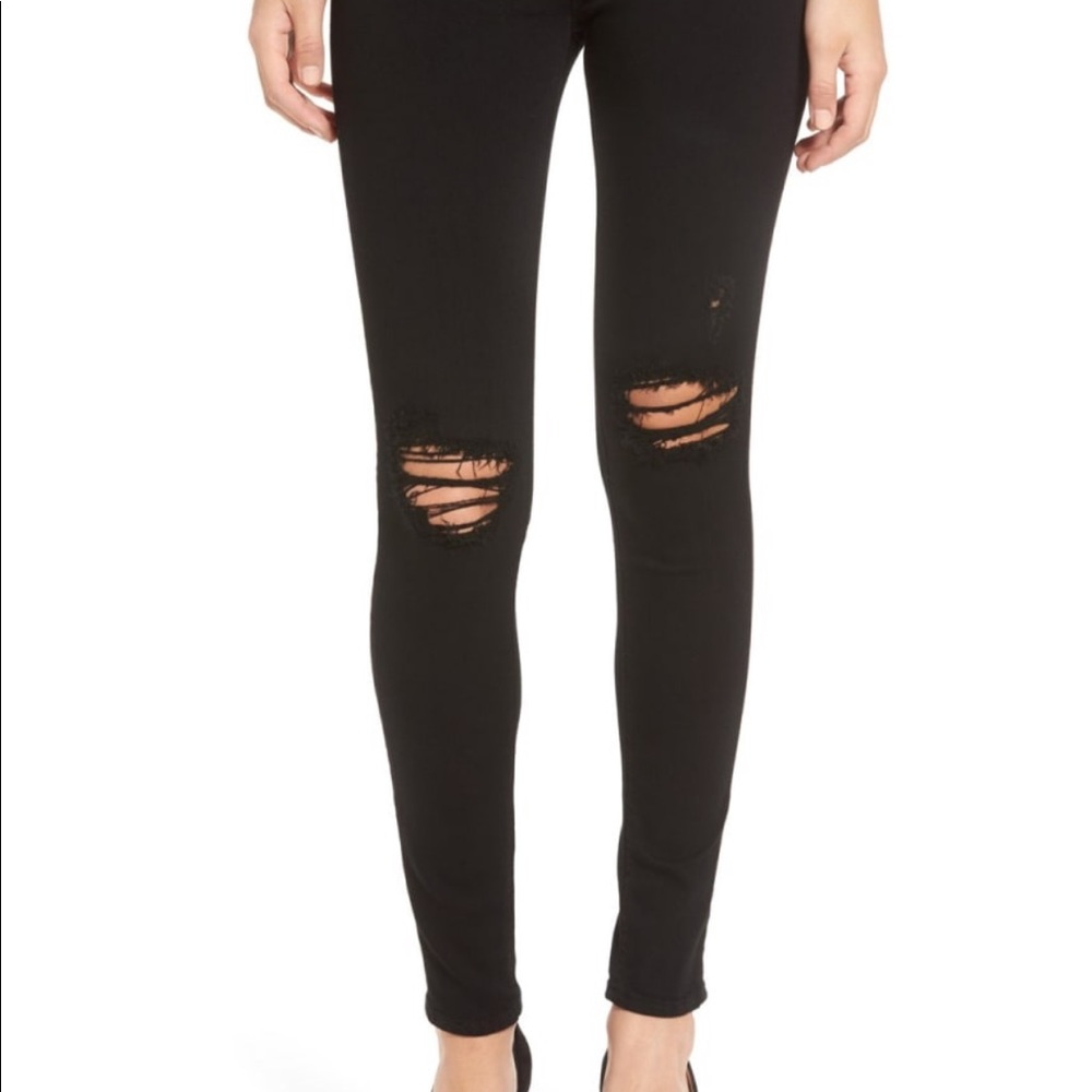 Size 27 Hudson Nico skinny jeans black